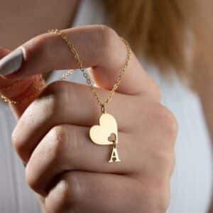 Custom Letter Pendant Necklace – Personalized Jewelry