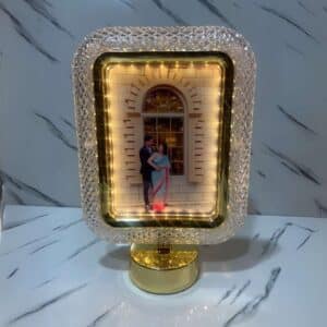 Custom LED Moon Lamp with Touch Sensor – Dual Photo