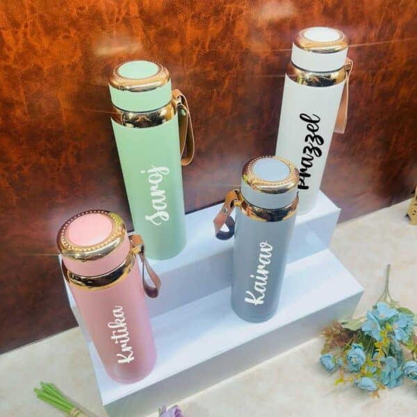 Premium Pastel Insulated Bottles - Stylish with Leather Strap - Image 4