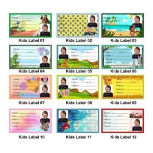 Back to School Kids Combo – Custom Name Pencils & Labels