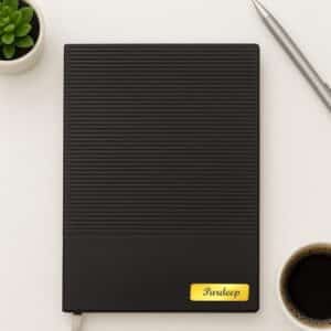 Customised Black Lining Diary with Name