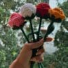 handmade crochet rose