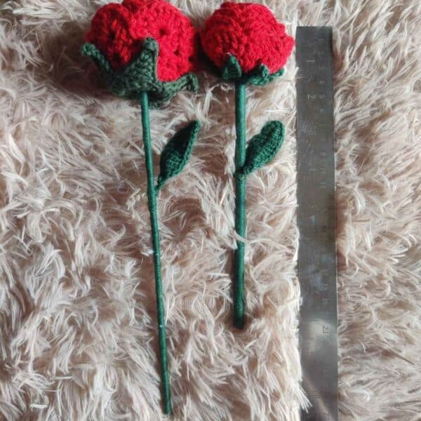Handmade Crochet Rose - Image 3