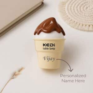 Personalized Ice Cream Cone LED Lamp – Custom Name