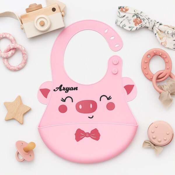 personalized silicone baby bib