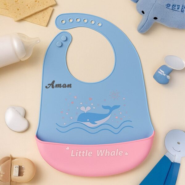personalized silicone baby bib