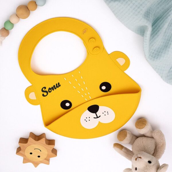personalized silicone baby bib