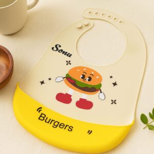 personalized silicone baby bib