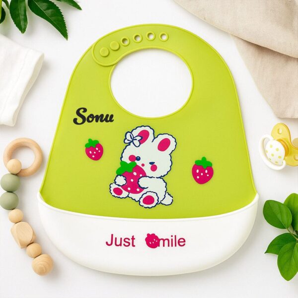 personalized silicone baby bib