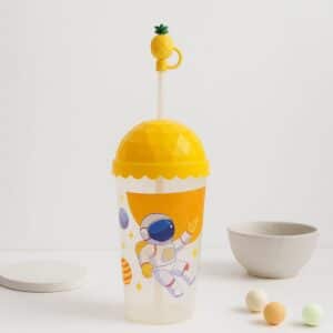Space Theme Sipper Cup for Kids – Custom Name