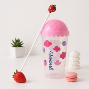 Space Theme Sipper Cup for Kids – Custom Name