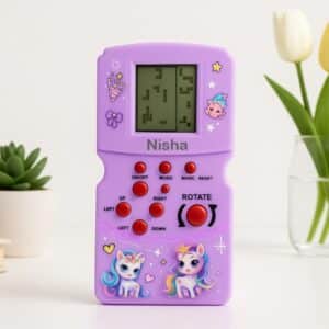 personalized unicorn brick game