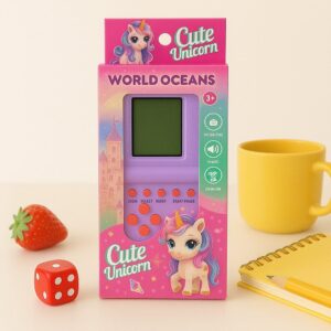 Unicorn Brick Game Console – Personalized with Name