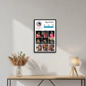Instagram Style Personalized Photo Frame – Custom Social Media Memory Wall Art