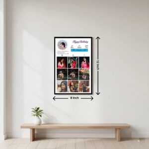 Instagram Style Personalized Photo Frame – Custom Social Media Memory Wall Art