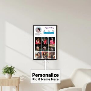Instagram Style Personalized Photo Frame – Custom Social Media Memory Wall Art
