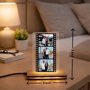 Personalized Film Strip LED Photo Frame Lamp – Custom Memory Light with UV Printed Images